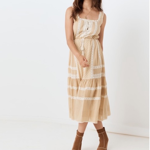 Spell Cinder Midi Dress in Nude - Picture 2 of 16